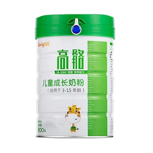 首冠高骼儿童成长奶粉800g罐装适用于3-15岁25年5月生产