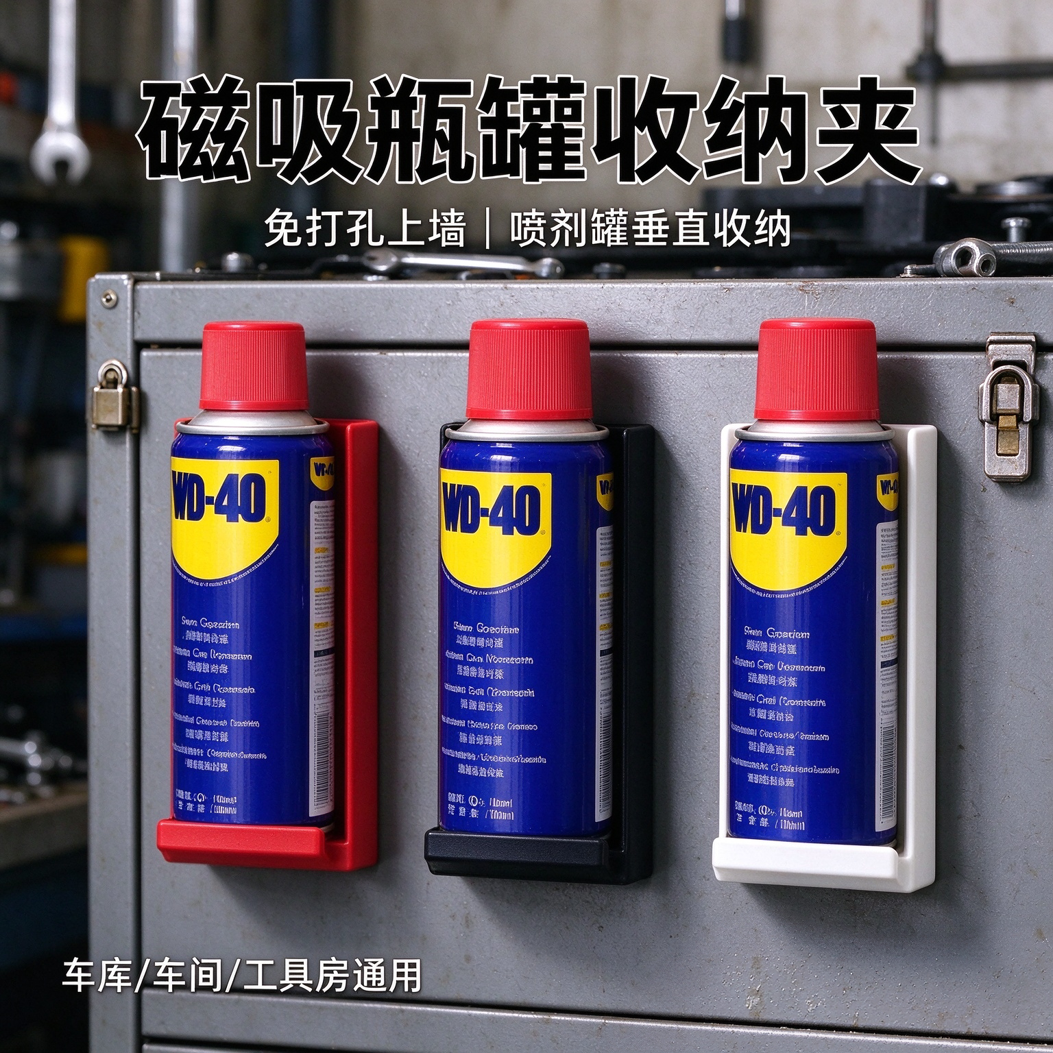 汽修强力磁吸喷雾罐瓶架