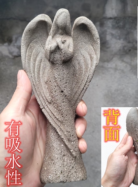 裂缝与新生守护天使陶瓷吸水雕像