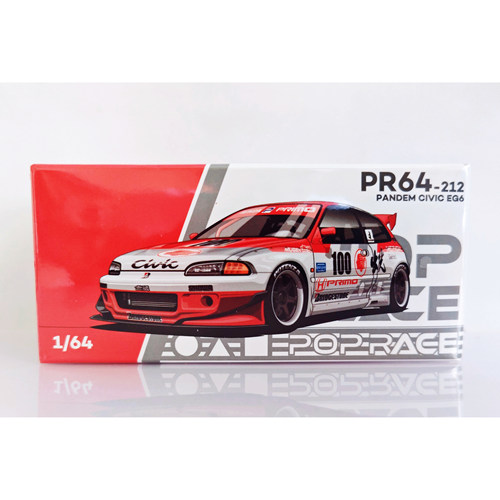 拓意 POPRACE 1:64 PR64-212本田思域Civic EG6 出光石油合金车模