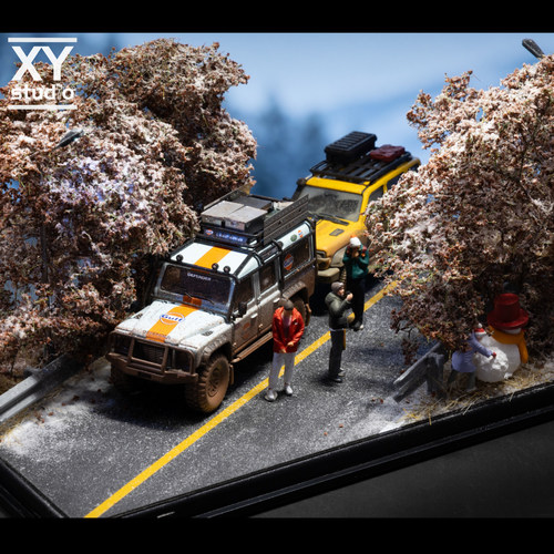 1/64场景《双向公路冬季》