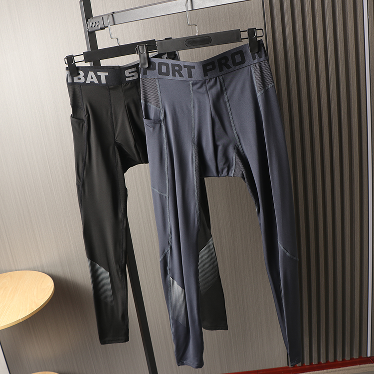 男士运动健身跑步综训紧身长裤