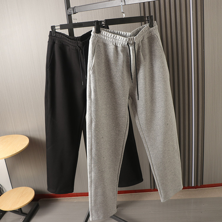 纯复合针织亲肤柔软直筒休闲裤潮