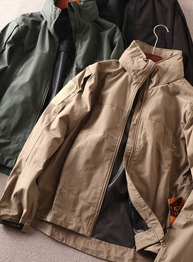 户外牛货！隐藏帽设计！春秋男士软壳战术冲锋衣外套 17574