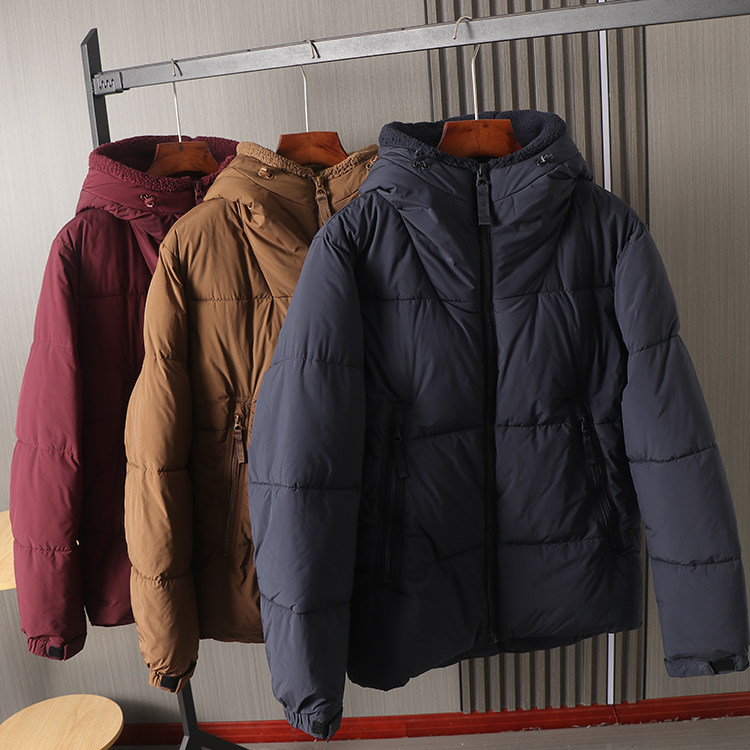 【荷兰订单~加厚保暖-外贸尾货】冬季男士连帽休闲百搭棉衣棉服潮