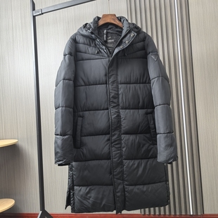 北欧订单！重量级男士冬季加厚长款保暖连帽厚棉衣防风放泼水棉服