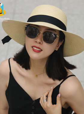 MAGENA代理 Ecua Andino匠人手做巴拿马草帽COCO系列大檐遮阳帽