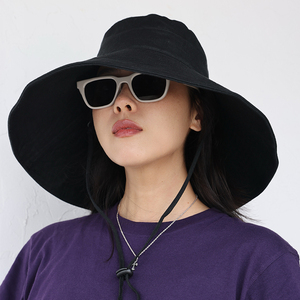 MAGENA山系露营风 全遮面大檐防晒太阳帽 亚麻遮阳防紫外线布帽