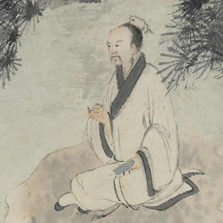 1:1明 唐寅 烧药图 真迹复制品28x210cm台北故宫收藏唐伯虎画名作