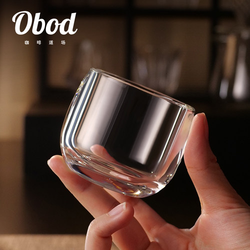 Obod扳指杯高档透明玻璃杯