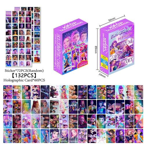 132张K-POP猎魔女团自印镭射卡