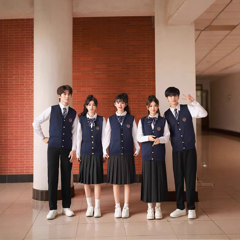 班服秋季学院风高中生运动会合唱朗诵演出服初中学生毕业校服
