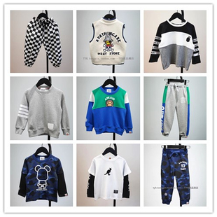 【100码】断码清婴幼儿童衣服 男童女童春秋款卫衣加绒外套裤子