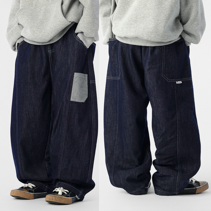 男童加绒牛仔裤2025冬新款儿童一体绒宽松长裤中大童拼接厚裤子潮,童装/婴儿装/亲子装,儿童牛仔裤,淘宝优惠券,粉丝福利购,淘宝优惠卷