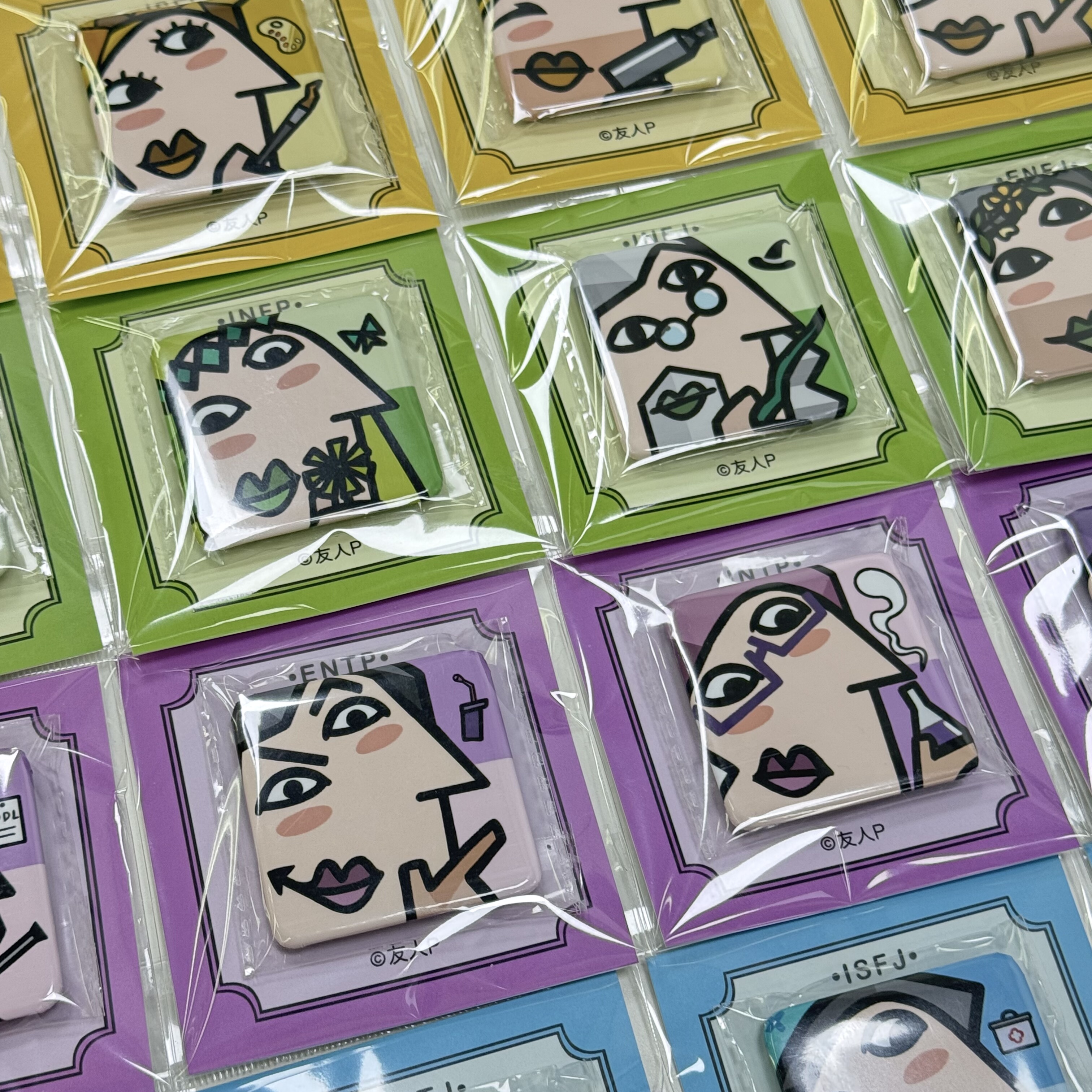 友人P【毕加索】抽象名画系列原创MBTI十六人格吧唧谷子徽章