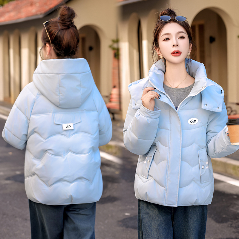 2025冬新款小个子可拆卸帽羽绒棉衣女加厚保暖面包服棉袄棉服外套