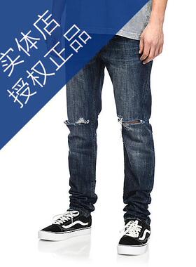 【Ohh】现货FAIRPLAY IAN小脚紧身刀割破坏牛仔裤publish副品牌