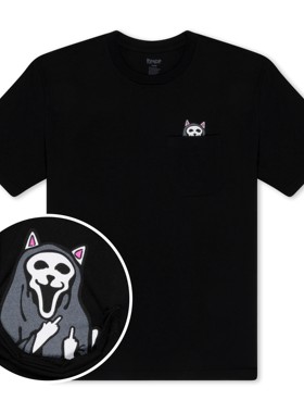 【Ohh】现货 RIPNDIP TRICK OR TREAT POCKET TEE 贱猫 短袖T恤