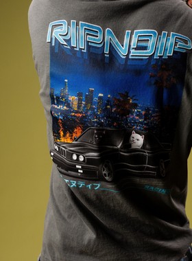 【Ohh】现货 RIPNDIP VROOM VROOM TEE 贱猫 短袖T恤