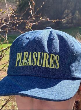 【Ohh】现货PLEASURES CORE LOGO  DENIM SNAPBACK 牛仔后扣帽