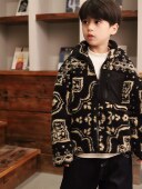 mama studio儿童摇粒绒外套秋冬加厚保暖羊羔毛拉链外套