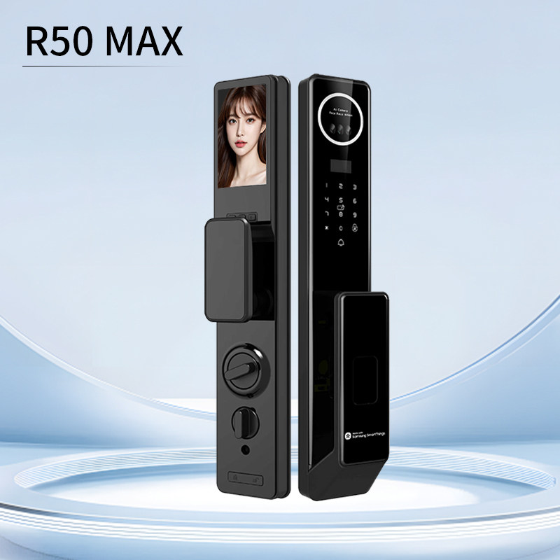 三星智能锁R50MAX掌静脉人脸识别可视猫眼指纹密码家用防盗电子锁