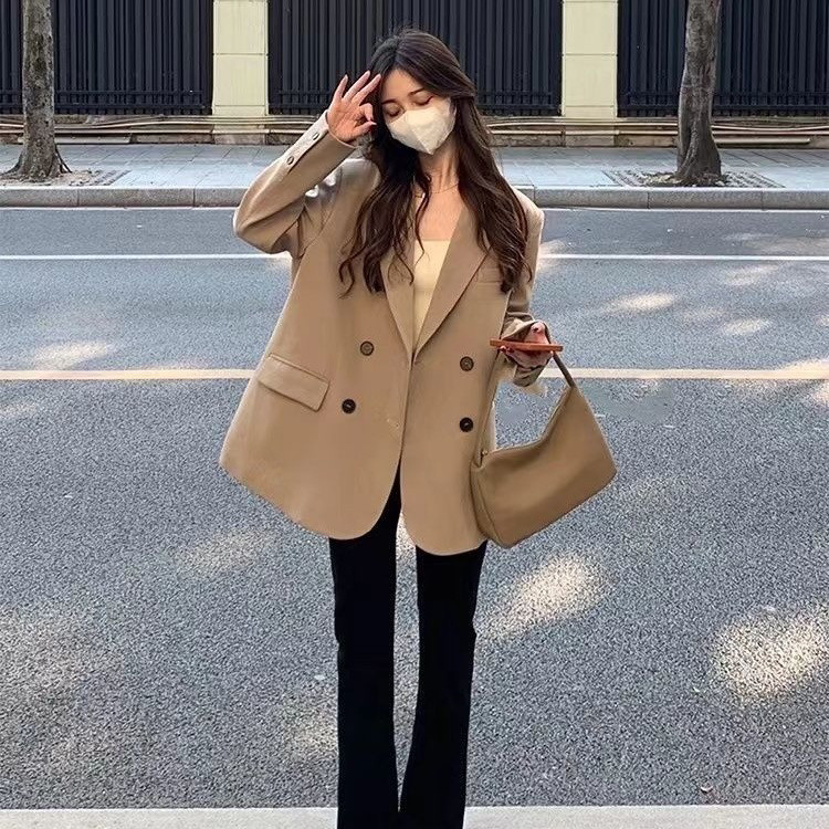 2025小西装女外套春秋韩版宽松小西服百搭休闲女上衣新款