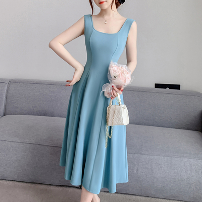 夏季背心裙连衣裙收腰显瘦小黑裙