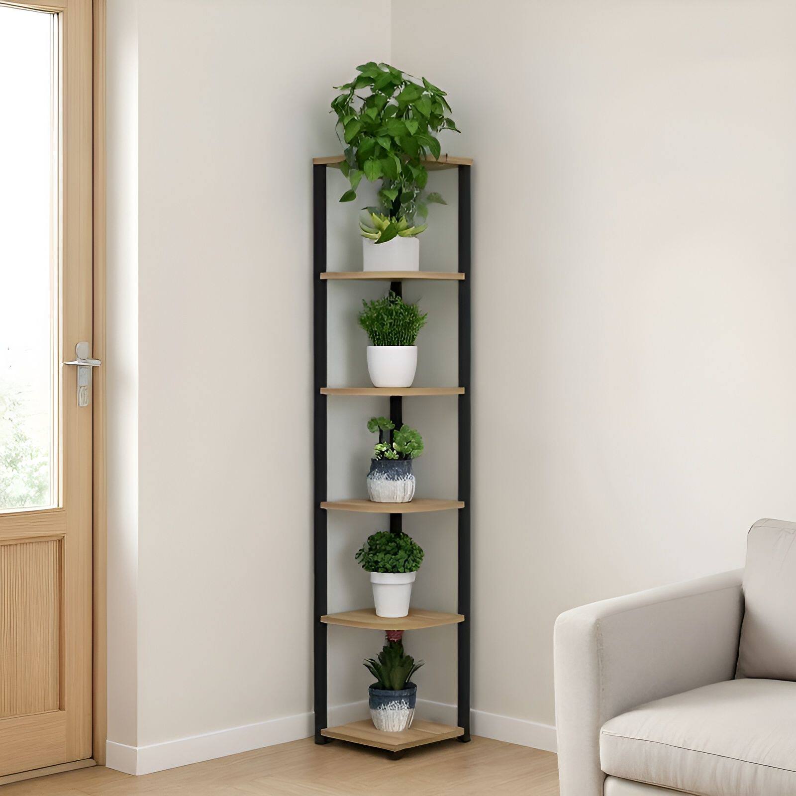 花架转角置物架三角多层墙角花盆架客厅室内阳台绿萝角落储物架子