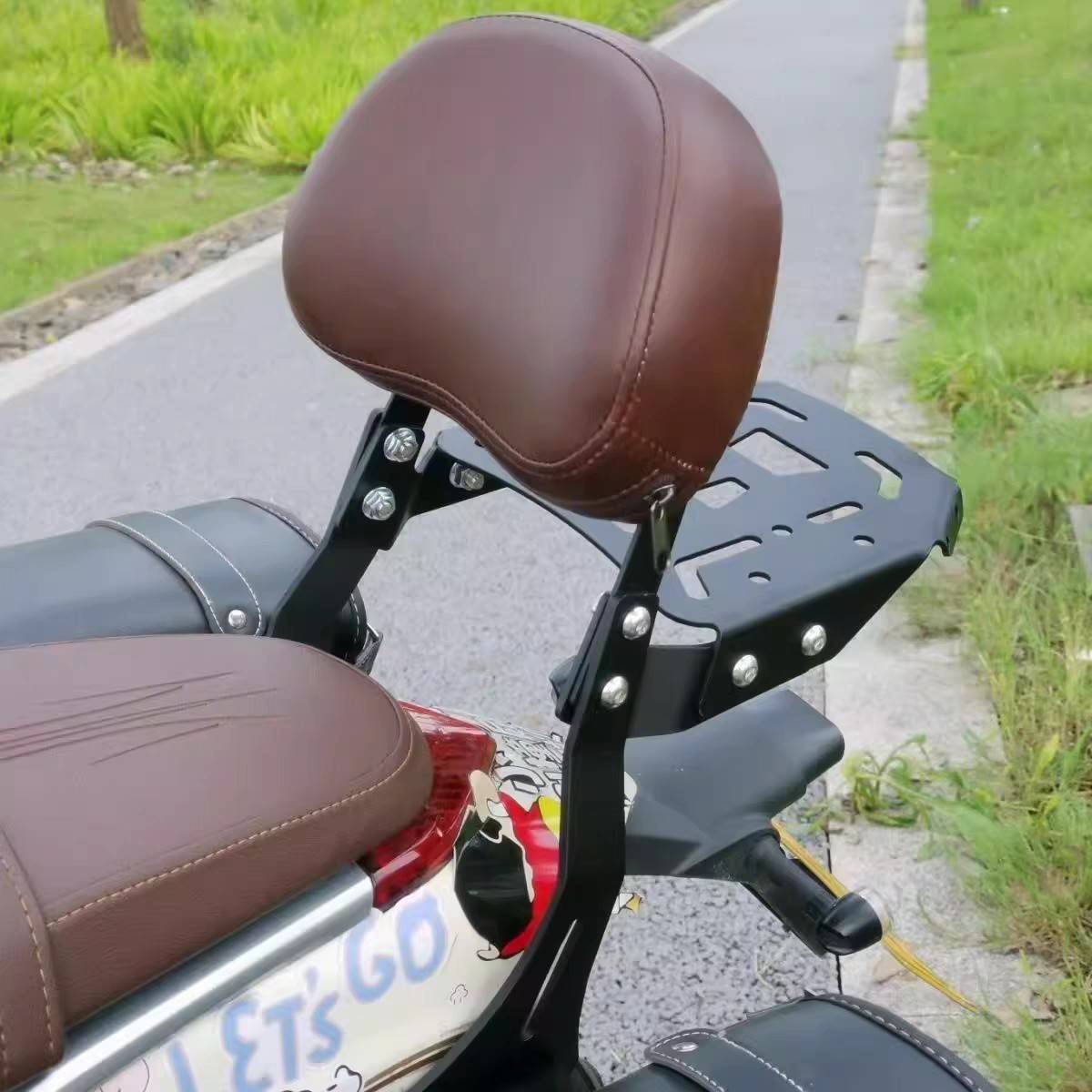 适用于Yomi/Zs125-5A宗申优米125改进型后搁架尾架后靠背尾箱搁架图片