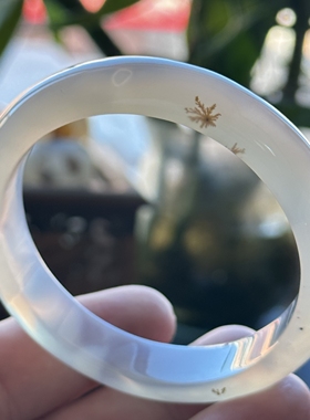 云臻阁天然海洋玉髓草花玛瑙清新花朵马料小草花手镯57口径