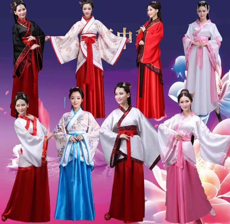 古装女唐装汉服正规双绕曲裾表演服写真仙女襦裙成人礼演出服服装