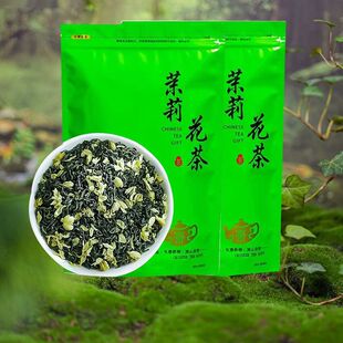 茉莉花茶【买一斤送一斤】新茶茉莉花茶叶浓香耐泡型花草茶叶袋装