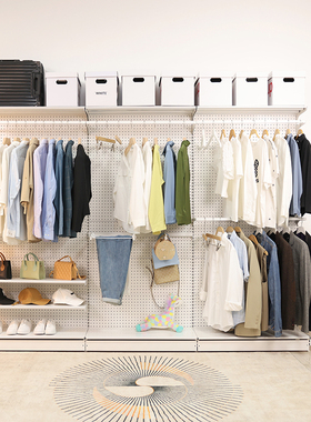 2.2米高货架衣柜洞洞板网红少女组合柜五金衣帽间衣物收纳柜租房