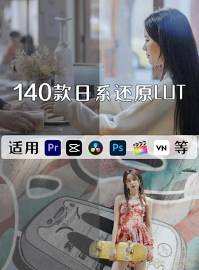 PR剪映LUT索尼灰片还原预设日系清新HLG/slog2/slog3视频709通用