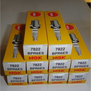 NGK火花塞BPR6ES(7822) AX100摩托车专用国产F6TC/F7TC 互换