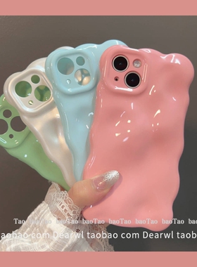 ins奶蓝色气泡纯色高级感适用iPhone14pro max手机壳苹果13Pro简约12pro女款11少女粉电镀玫红抹茶绿色网红防