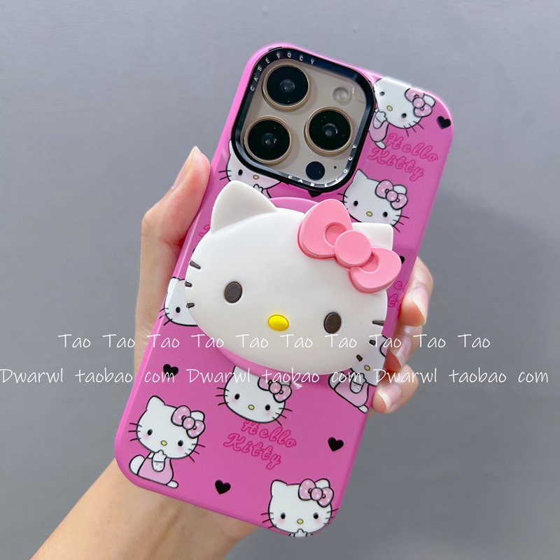 菲林壳立体可爱磁吸KT支架适用iPhone17手机壳16pro max硅胶15新款11软14Pro Max女款13防摔15PM保护小众韩系