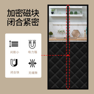 磁吸自吸无痕加厚新款 冬季 棉门帘防寒保暖遮挡帘家用防风免打孔