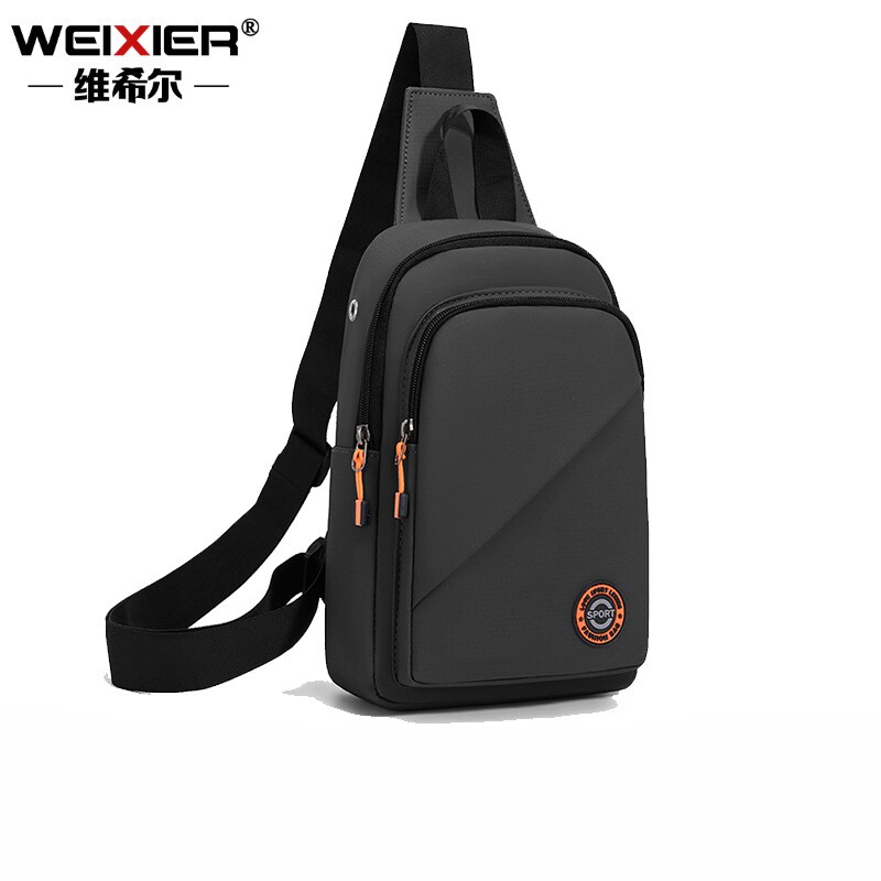 Cross-border new Korean style nylon chest bag men's waterpro