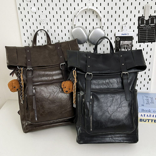 Cross-border minimalist fashion travel casual backpack men's