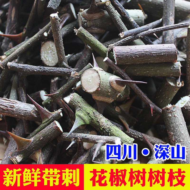 四川特产新鲜花椒木枝条带刺发货麻椒树枝野生青花椒树干树棍煮水