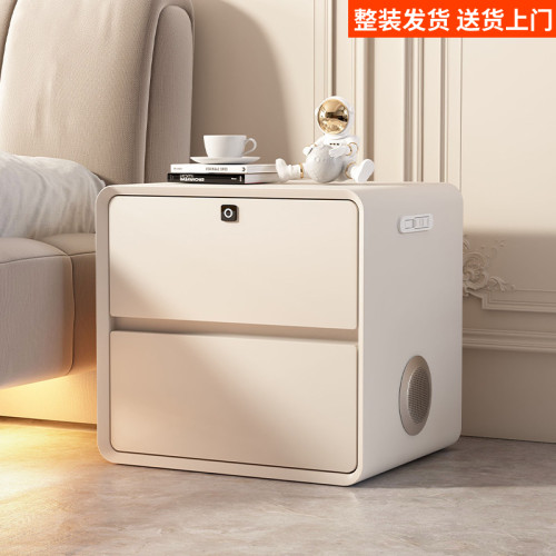 实木床头柜2026新款简约现代小型轻奢高级感奶油风卧室家用床边柜