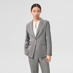 OVV春夏新款女装进口面料羊毛修身通勤套装西服外套正品国内代购