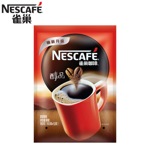雀巢醇品无蔗糖特浓速溶纯咖啡粉