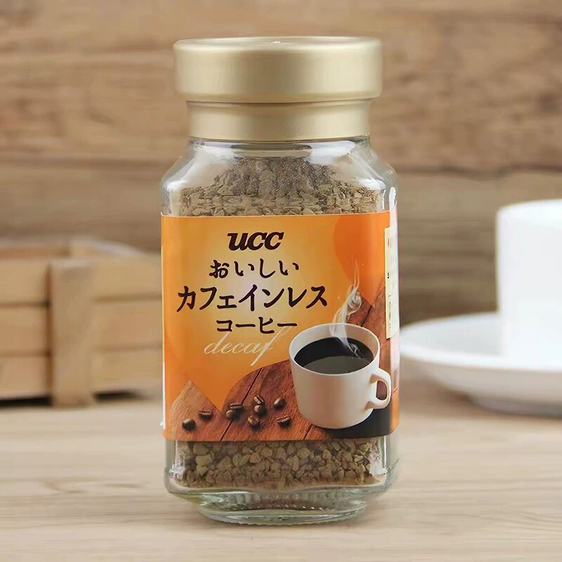 日本进口UCC低因咖啡悠诗诗速溶减咖啡因咖啡手冲黑咖啡粉无蔗糖