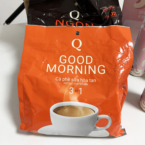 越南Q牌咖啡cafe三合一速溶咖啡480g香浓咖啡20g*24包/袋咖啡