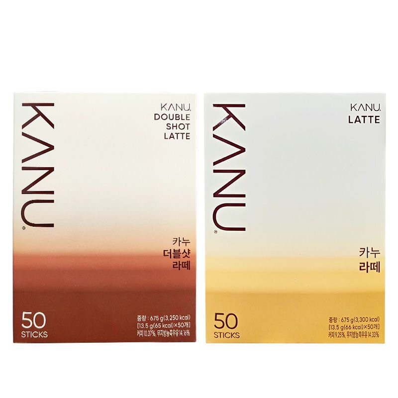 韩国进口麦馨卡奴原味摩卡maxim特浓拿铁速溶咖啡KANU50条