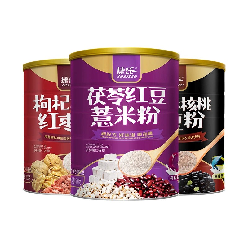 捷氏五谷杂粮即食枸杞核桃红枣粉