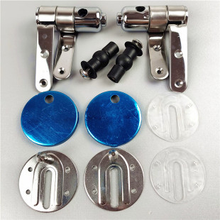 马桶盖配件通用安快拆不锈钢 304螺丝上装底座膨胀栓固定铰链阻尼